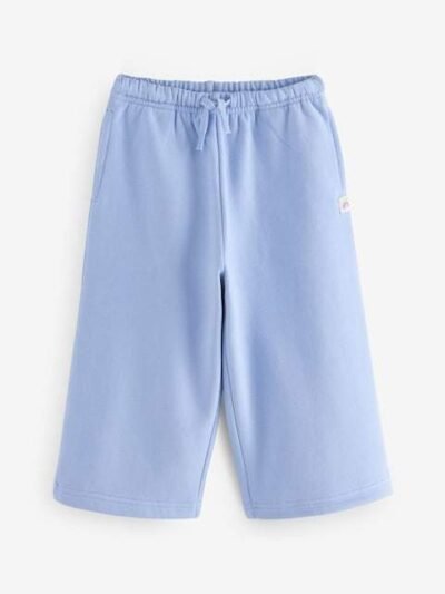 Blue Wide Leg Sweat Joggers