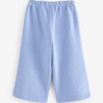 Blue Wide Leg Sweat Joggers