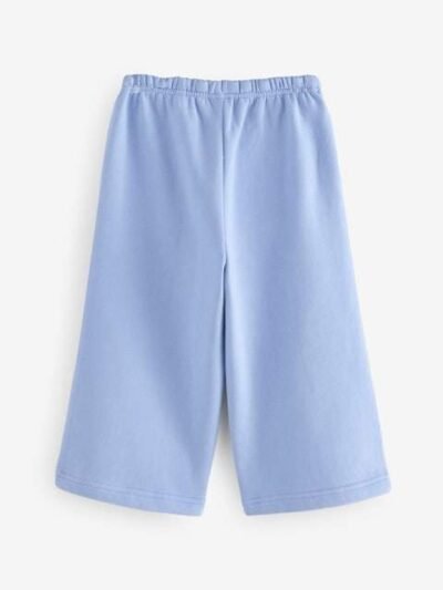 Blue Wide Leg Sweat Joggers