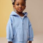 Blue Zip Through Hoodie