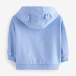 Blue Zip Through Hoodie