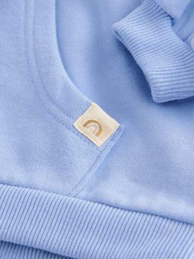 Blue Zip Through Hoodie