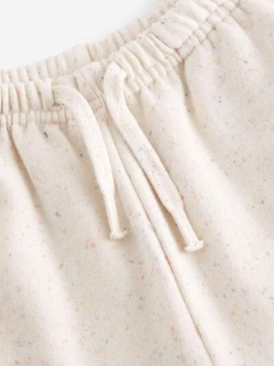 Oatmeal Wide Leg Sweat Joggers