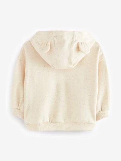 Oatmeal Zip Through Hoodie