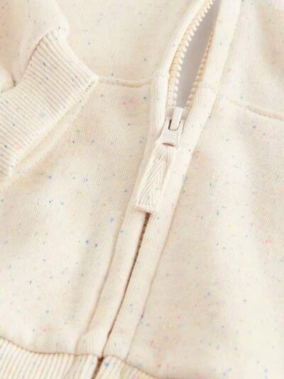 Oatmeal Zip Through Hoodie