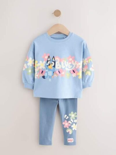Blue Bluey Top and Leggings Set