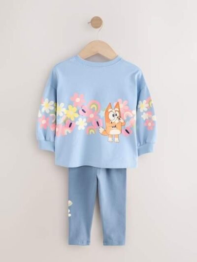 Blue Bluey Top and Leggings Set