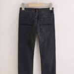 Washed Black Regular Fit Stretch Jeans