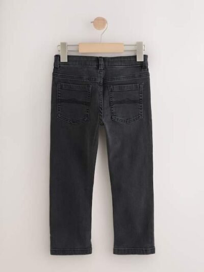 Washed Black Regular Fit Stretch Jeans