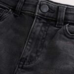 Washed Black Regular Fit Stretch Jeans