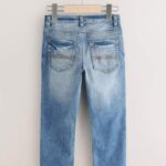 Mid Blue Regular Fit Stretch Jeans