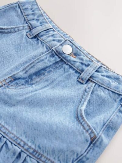 Mid Blue Cotton Skirt