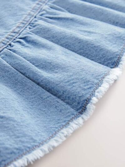 Mid Blue Cotton Skirt