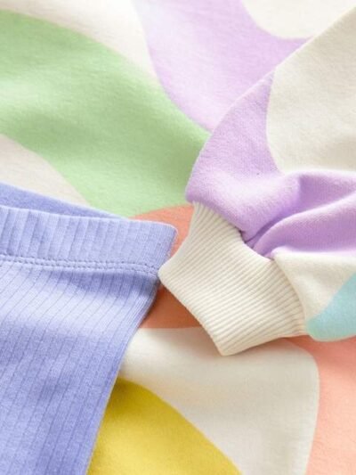 Rainbow Sweatshirt and Leggings Set