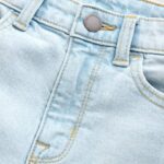 Bleach Wash Regular Fit Stretch Jeans