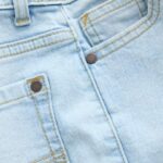 Bleach Wash Regular Fit Stretch Jeans