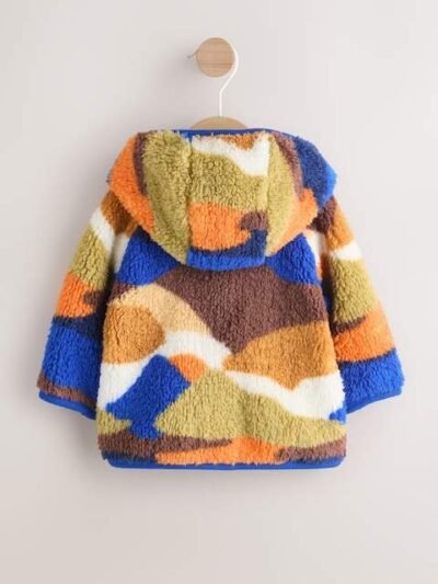 Blue Scene Hooded Baby Fleece Jacket