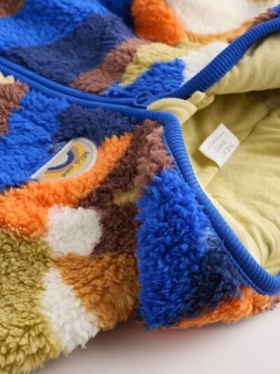 Blue Scene Hooded Baby Fleece Jacket