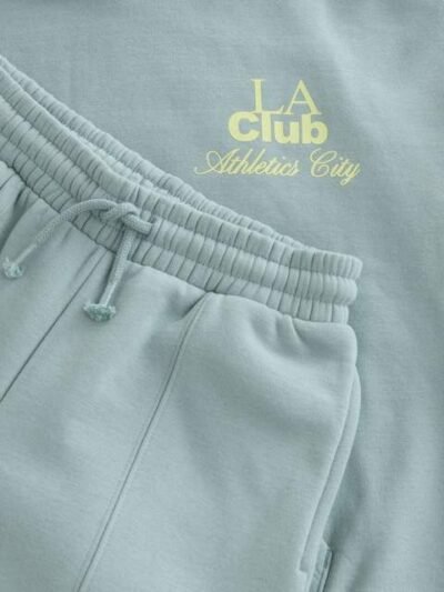 Blue Hoodie and Wide Leg Joggers Set