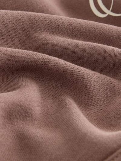 Mocha Brown Hoodie and Wide Leg Joggers Set