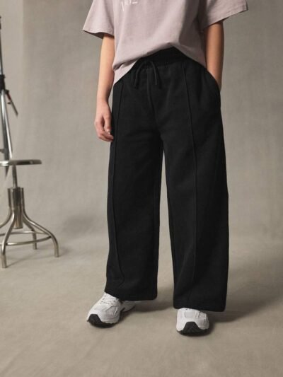 Black Wide Leg Joggers