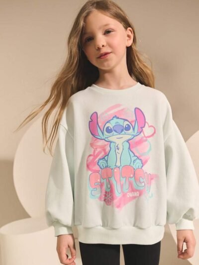 Light Blue Lilo & Stitch Sweatshirt