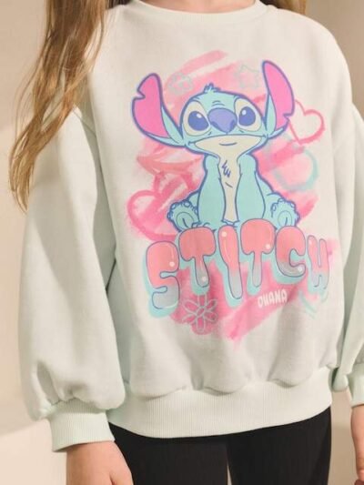 Light Blue Lilo & Stitch Sweatshirt