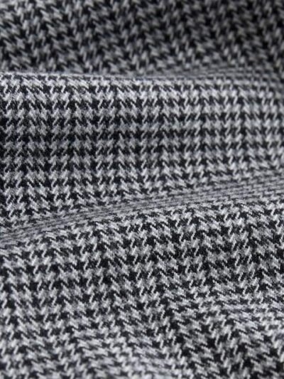 Black/White Grid Check Pull On Smart Trousers