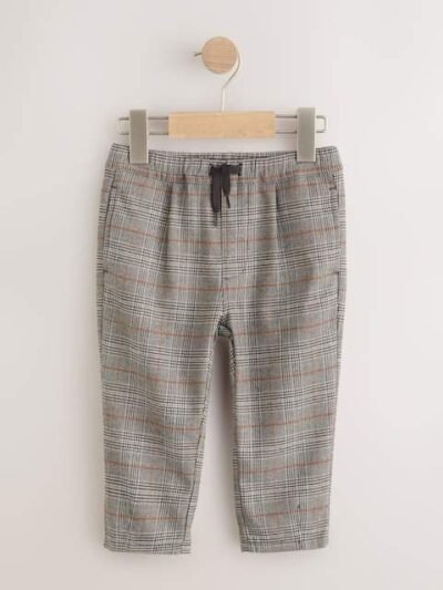 Charcoal Grey Pull On Smart Trousers