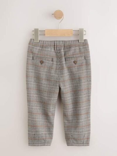 Charcoal Grey Pull On Smart Trousers