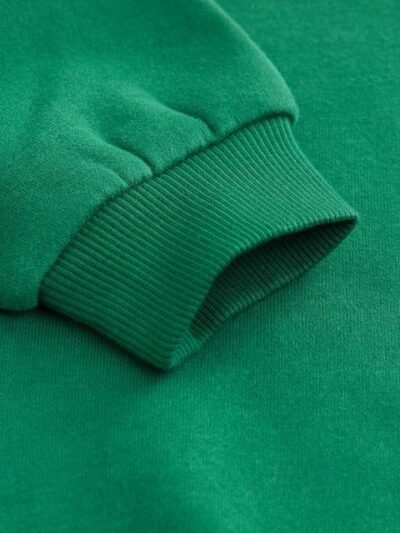 Green/Orange All-Over Print Crew Neck Sweatshirt