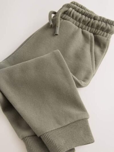 Khaki Green Slim Fit Soft Touch Jersey Joggers