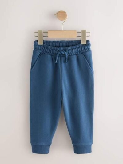 Blue Slim Fit Soft Touch Jersey Joggers