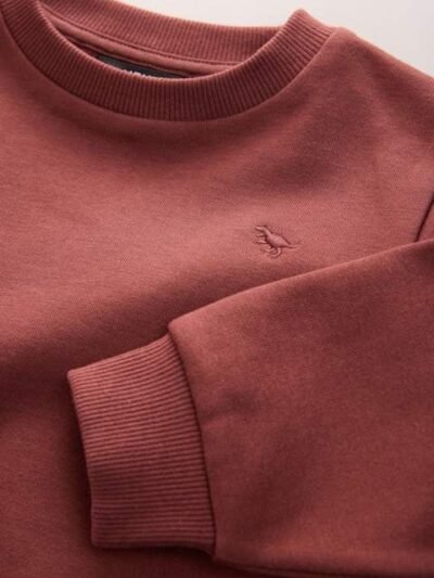 Burgundy Red Logo Sweatshirt And Joggers Set