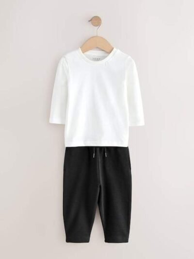 Grey T-Shirt And Joggers 3 Piece Set