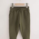 Khaki Green/ Rust Brown/ Ecru Soft Touch Joggers 3 Pack