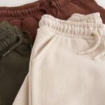 Khaki Green/ Rust Brown/ Ecru Soft Touch Joggers 3 Pack
