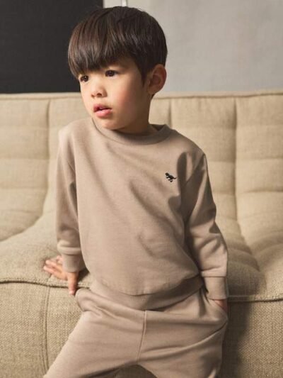 Stone Logo Sweatshirt And Joggers Set