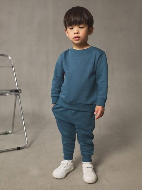 Light Blue Logo Sweatshirt And Joggers Set