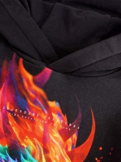 Black Dragon Older Boys Graphic Print Hoodie