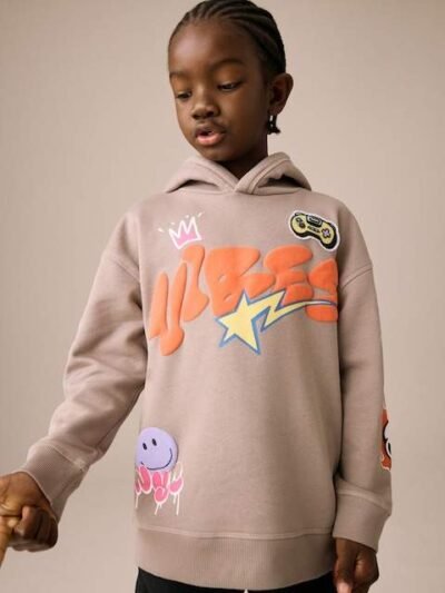 Stone Vibes Older Boys Graphic Print Hoodie