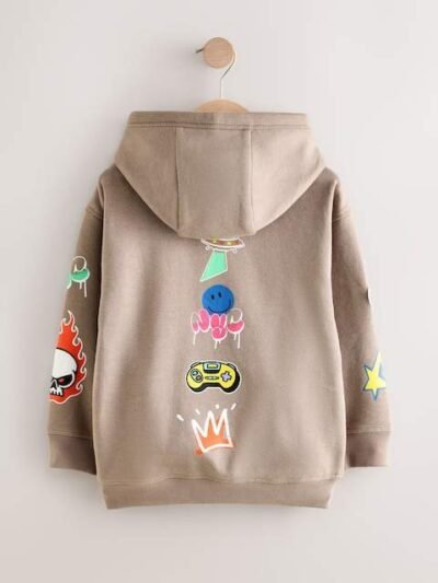 Stone Vibes Older Boys Graphic Print Hoodie