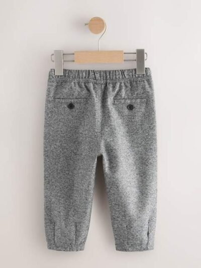 Grey Pull On Smart Trousers