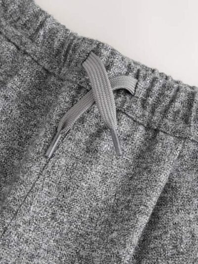 Grey Pull On Smart Trousers