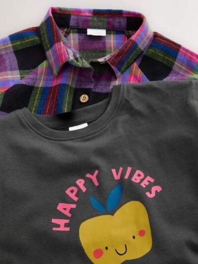 Multi Shirt T-Shirt And Leggings Set