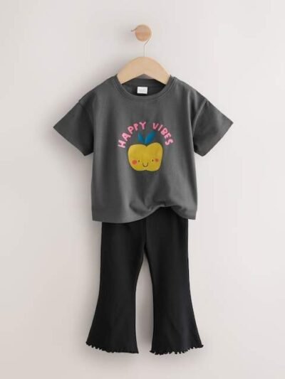 Multi Shirt T-Shirt And Leggings Set