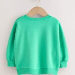 Green Cat Crew Neck Sweatshirt