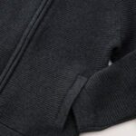 Charcoal Grey Zip Through Cardigan
