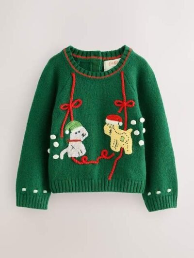 Green Cath Kidston Christmas Jumper