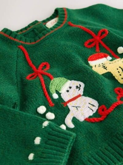 Green Cath Kidston Christmas Jumper